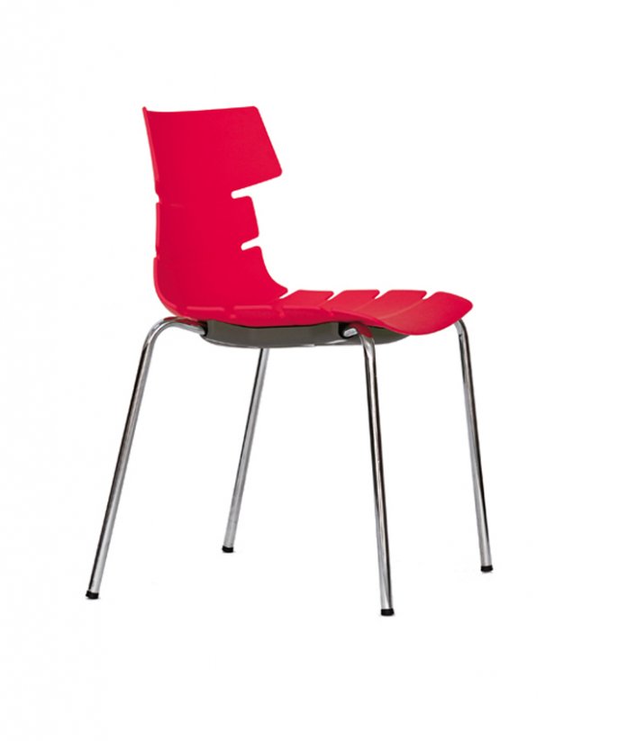 TWO židle 2CI-PRE červená/chrom