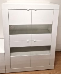 BASIC vitrína, bílá