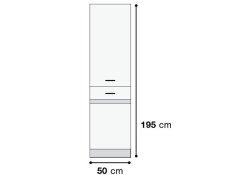 Junona Line skříňka D2D/50/195-L, wenge/dub Sonoma
