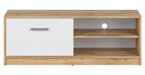 MATOS TV stolek, dub wotan/bílá mat