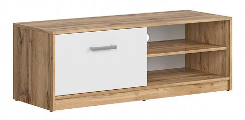 MATOS TV stolek, dub wotan/bílá mat