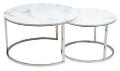 ATLANTA B sada 2 ks konferenčních stolků, efekt mramoru