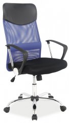 Q-025 kancelářská židle, černá/modrá