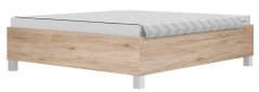 MATEA postel P180 Comfort bez čela, dub San Remo