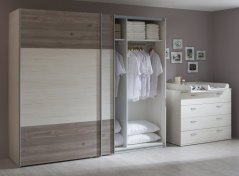 DUO šatní skříň 250, pino aurelio/dub nelson