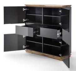 CHIARO komoda, černá