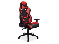 SUPRA kancelářská židle, černá/šedá, černá/červená
