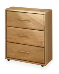 LIDO noční stolek se třemi zásuvkami