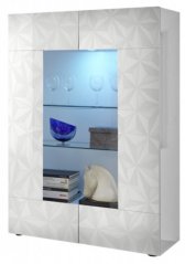 PRISMA vitrína, bílá