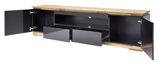 TV stůl CHIARO černý