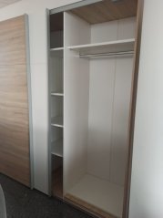 DUO šatní skříň 250,  bílá/dub bardolino