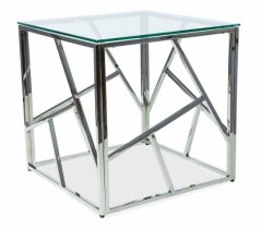 ESCADA B konferenční stolek, stříbrná