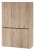 MATEA šatní skříň Typ 3DV, dub San Remo