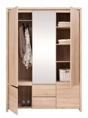 KASPIAN skříň SZF5D2S, dub sonoma