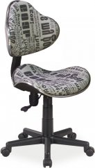 Q-G2 kancelářská židle, vzor text